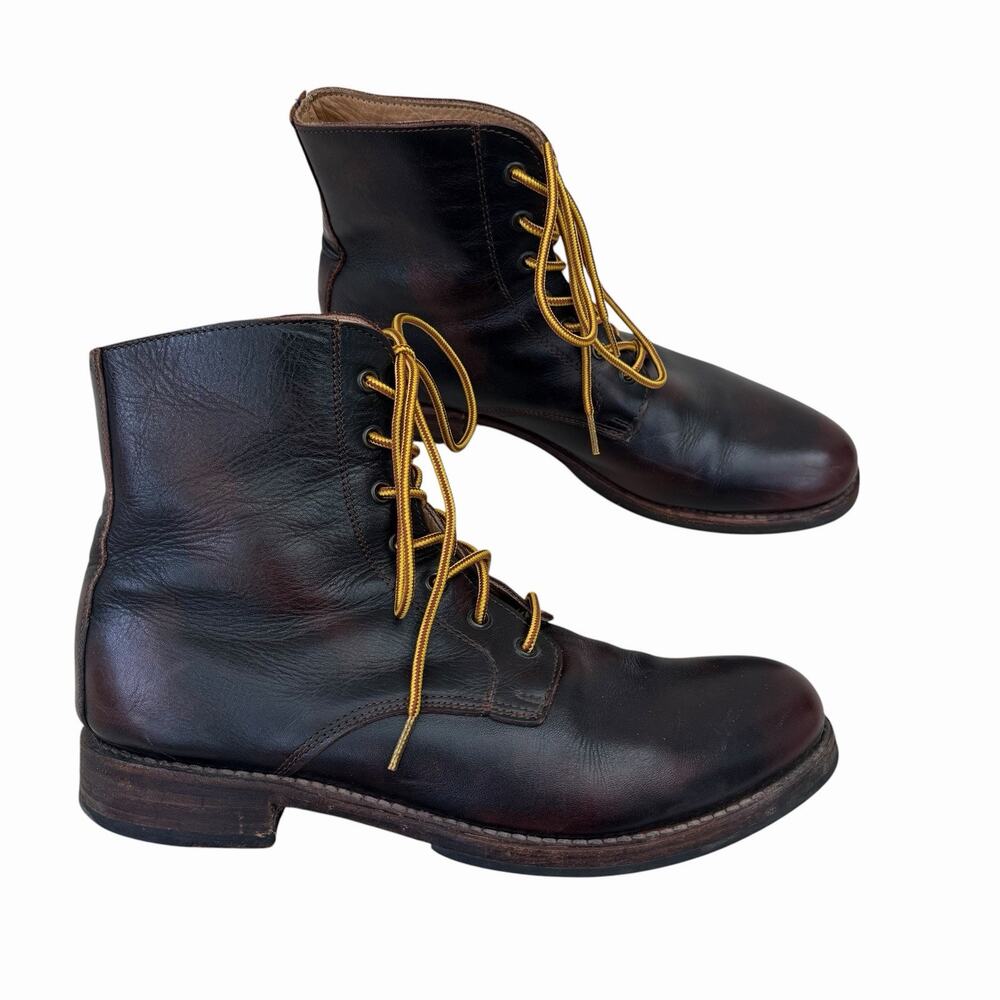 Bed Stu Brown Leather Ankle Boots Men’s 11.5